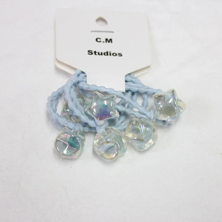 2 шт. милый головной убор принцессы со звездой эластичные резинки для волос