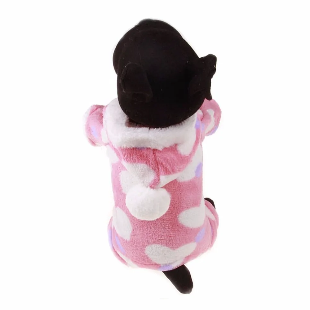 Lovable Dogs Hooded Sweatshirt Pink Heart Printing Cotton Pets Puppy Coat Animals Clothes For Teddy Chihuahua | Дом и сад