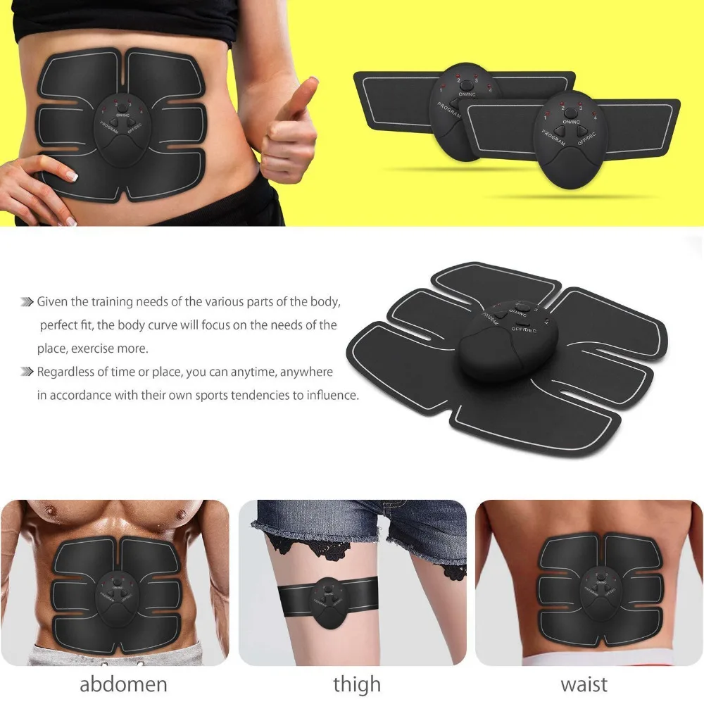 Muscle Electric Machine Training Abdominal Arm Trainer Slimming Body Belt Fat Gear EMS Technology ABS |