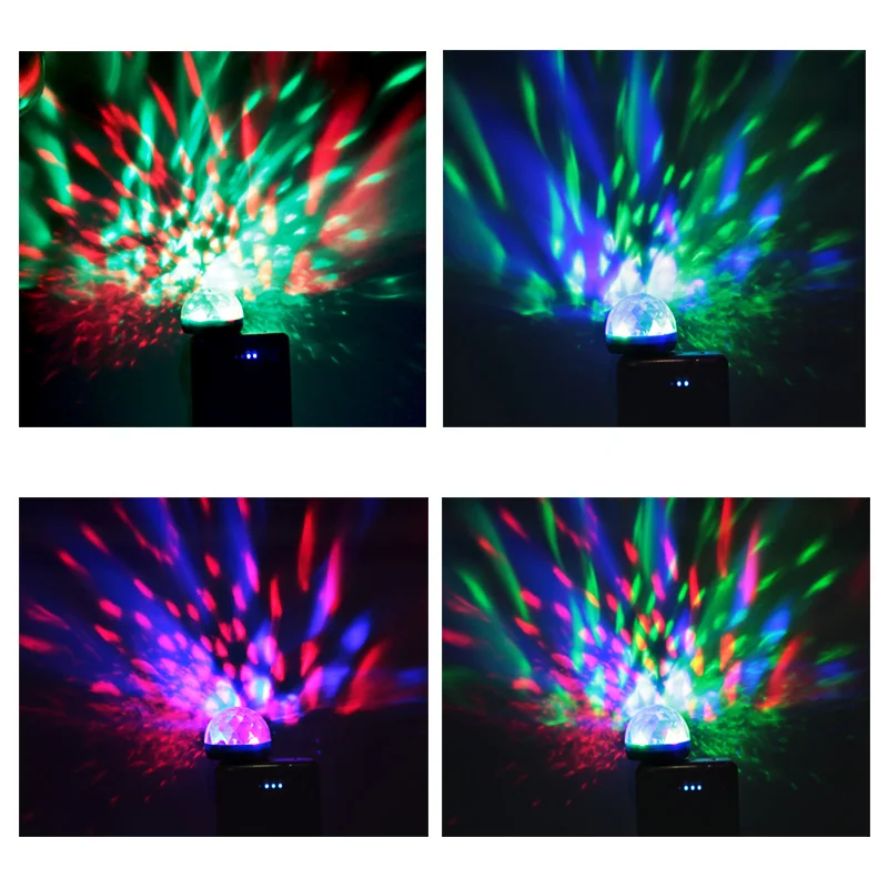 Мини usb led сценический свет музыкальный звук датчик Грибная Вечеринка
