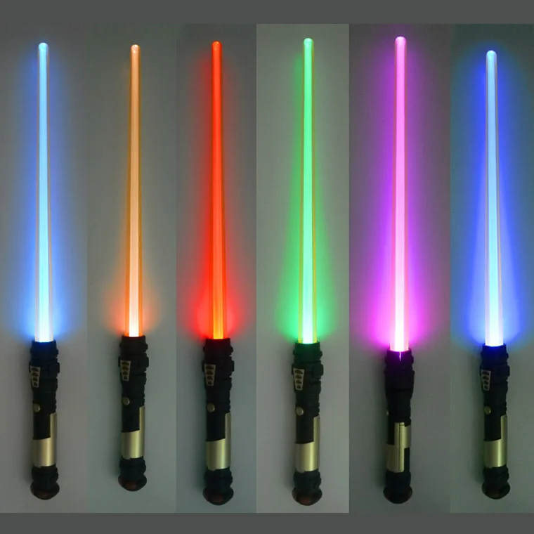 Аутентичный светильник saber 52А, изменяющий цвет, лазерный светильник saber Flash Stick, светодиодный светильник, подарок на день рождения, семицветный звуковой светильник saber