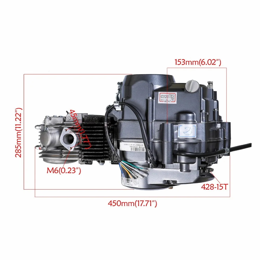 TDPRO Lifan 4 тактный двигатель 125CC двигатель мотоцикла питбайк Запуск двигателей для Honda XR50 CRF50 XR70 CRF70 CT70 ST70 110CC