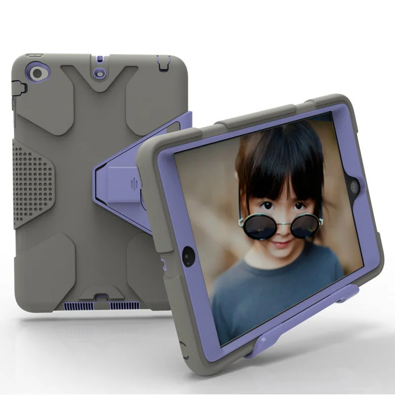 Для ipad Чехол Робот дети Безопасный противоударный сверхмощный ПК Жесткий Чехол подставка дизайн для Apple ipad защитный чехол