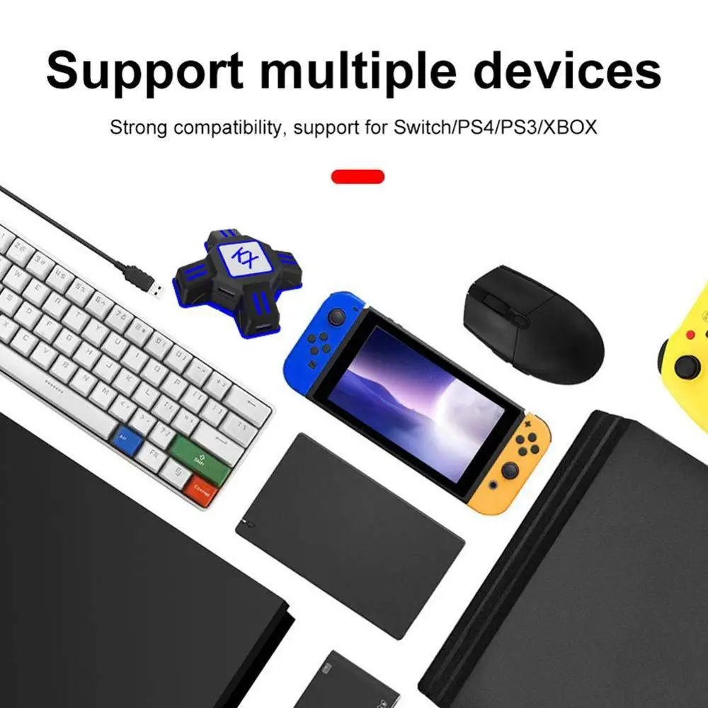KX USB адаптер для игровых контроллеров конвертер видео игровая клавиатура мышь