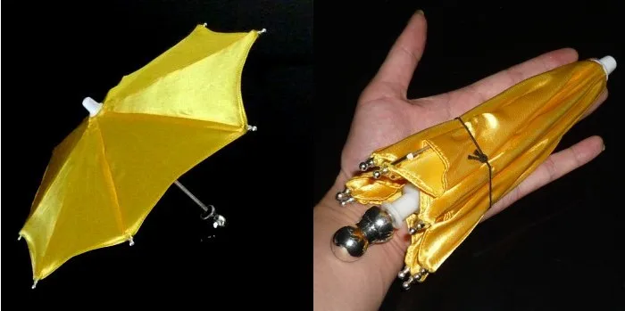 Супер мини-зонт 21 см (доступны красный/белый/желтый цвет) появляющийся волшебный