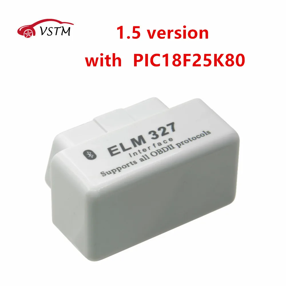 Лидер продаж! Мини ELM327 V1.5 Bluetooth выключатель питания 16Pin OBD сканер работает на Android