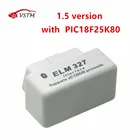 Лидер продаж! Мини ELM327 V1.5 Bluetooth переключатель питания 16Pin OBD сканер работает на Android Крутящий момент с чипом PIC18F25K80 ELM 327 V 1,5