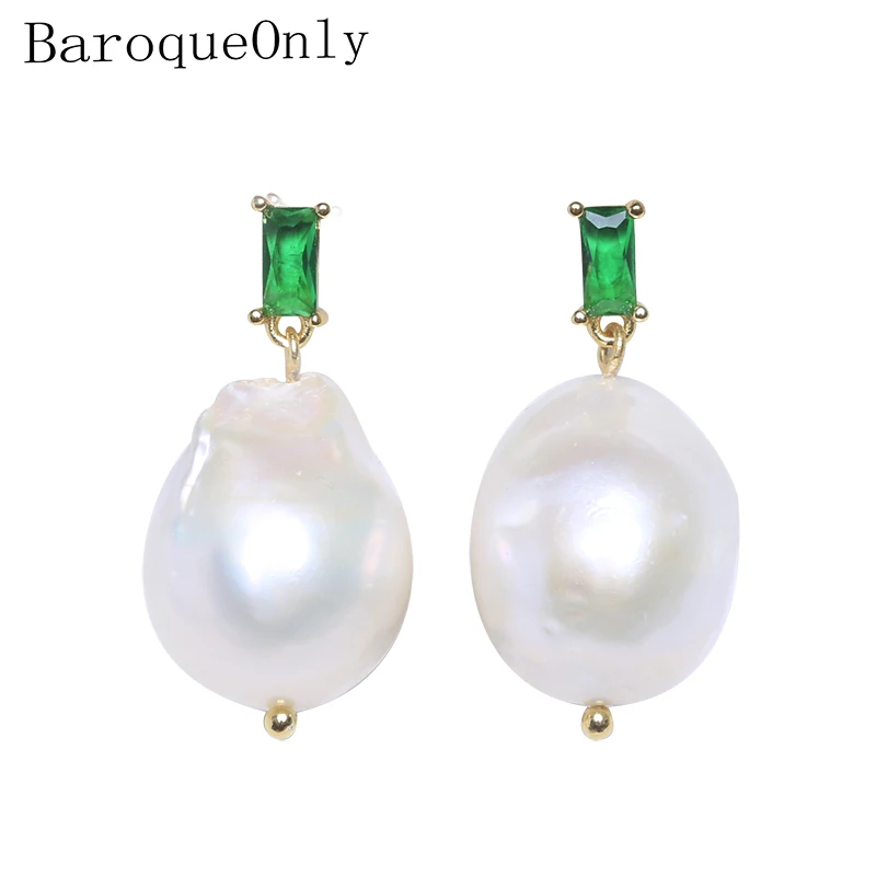 Серьги с камнем Сваровски Baroqueonly висячие серьги из натурального жемчуга сережки