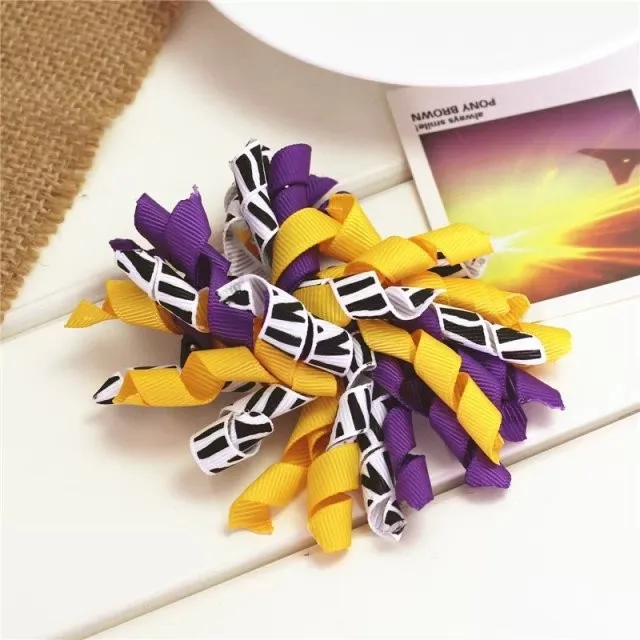 Ленточные цветы ручной работы заколки для волос с бантом девочек детские в