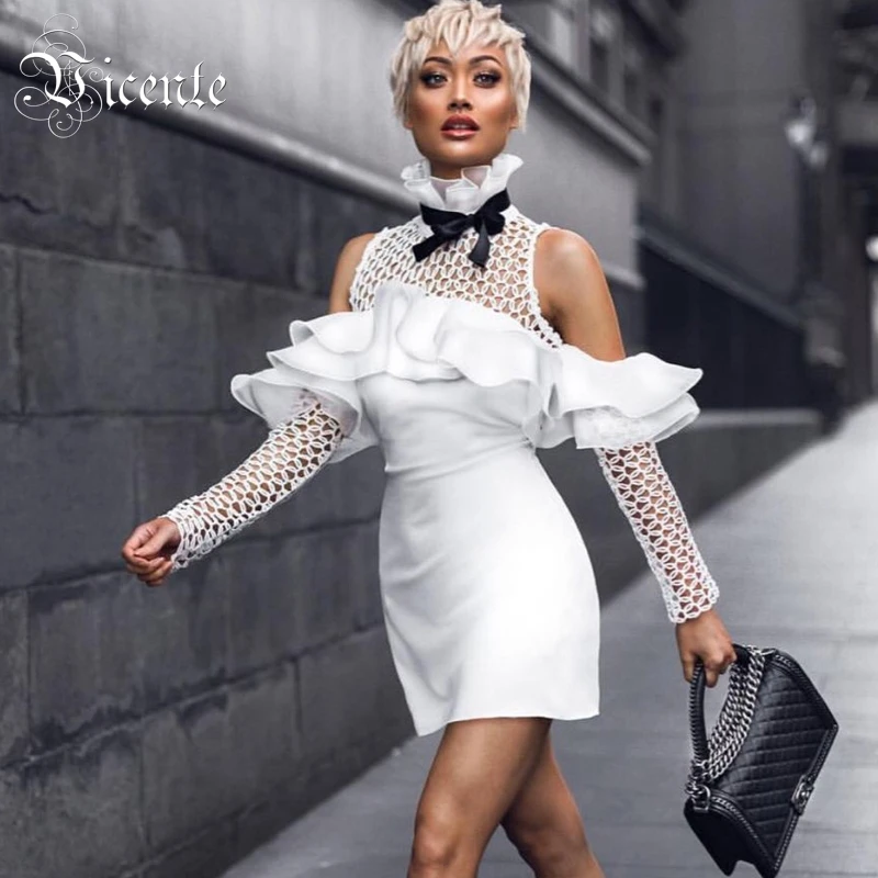 VC все бесплатная доставка 2020 новое горячее шикарное элегантное платье с оборками