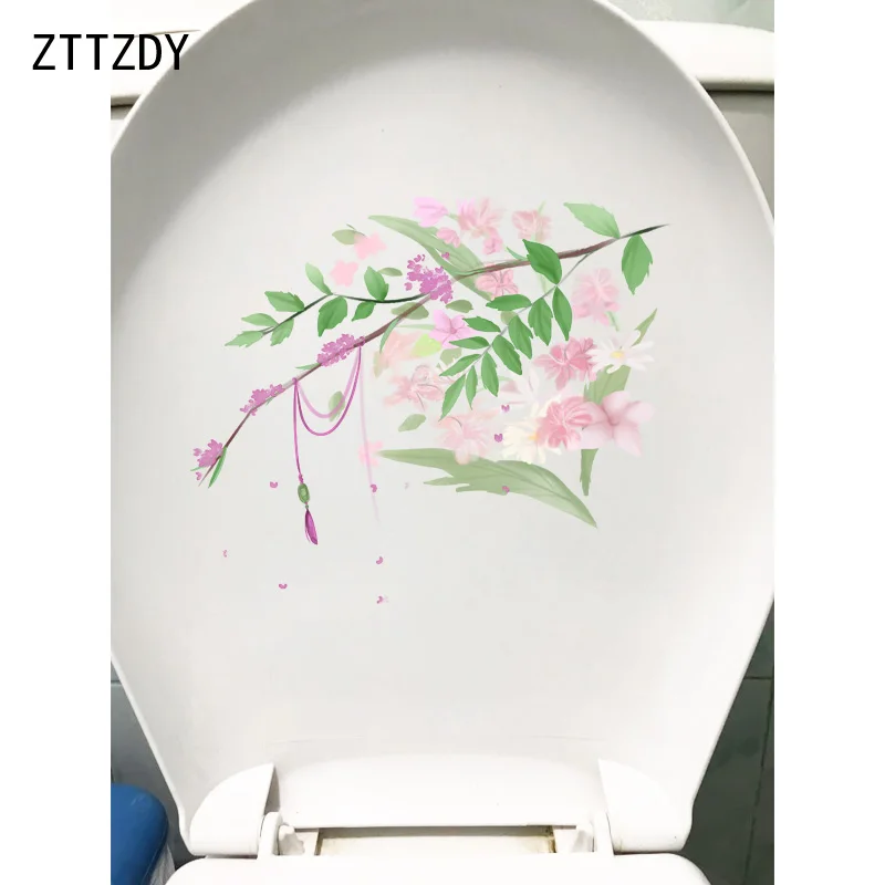 ZTTZDY 24 3*20 6 см наклейка на сиденье унитаза с древними цветами | Дом и сад