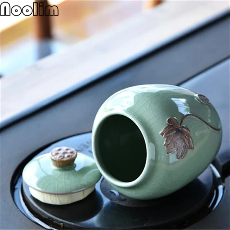 Ceramic Tea Caddy Retro Coarse Pottery Tea Cans Cork Tea Storage Chinese Kung Fu Tea Sets Sealed Jar Storage Containers