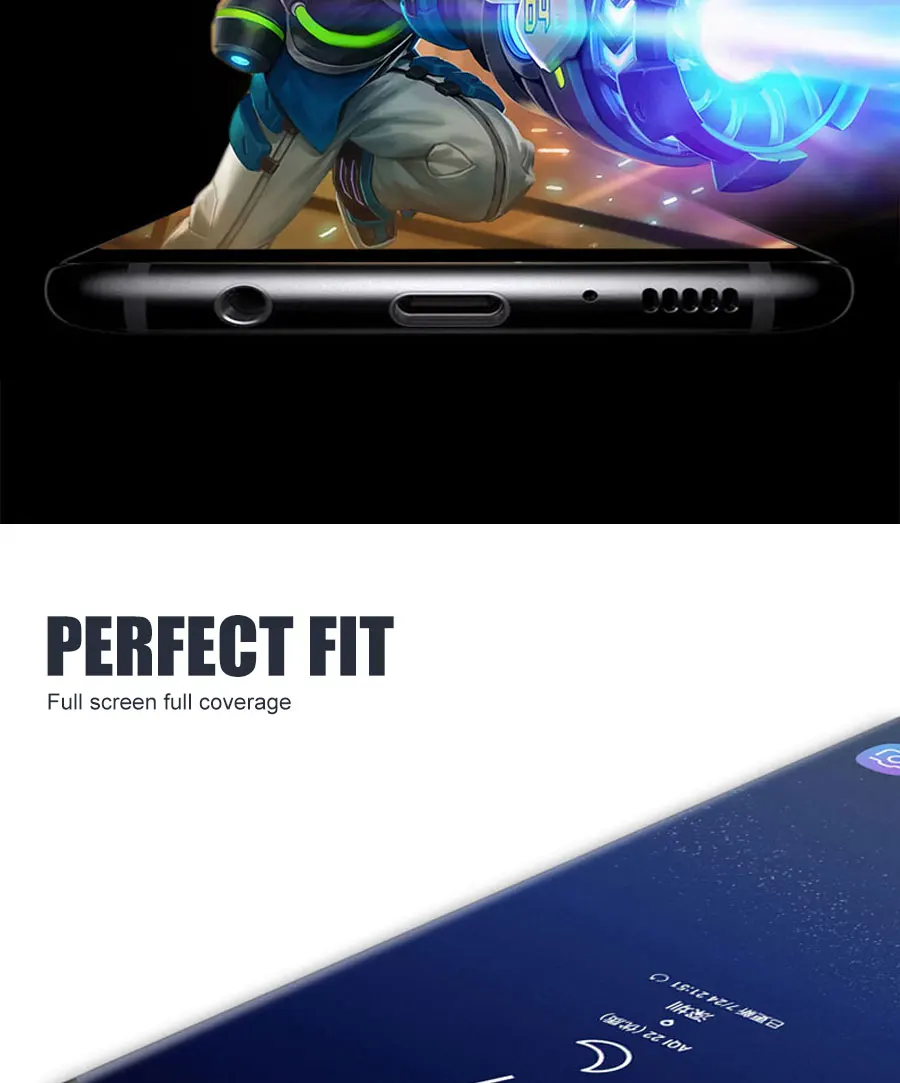 20D закаленное стекло для samsung Galaxy Note 8 9 S8 S9 Plus, Защита экрана для samsung S7 Edge, A6, A8 Plus, защитная пленка
