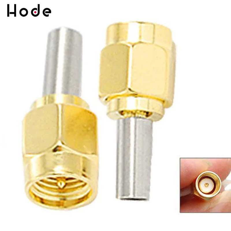 5PCS SMA Мужской или RP мужской RF разъем обжимной RG174 RG316 LMR100 кабель|Соединители| |