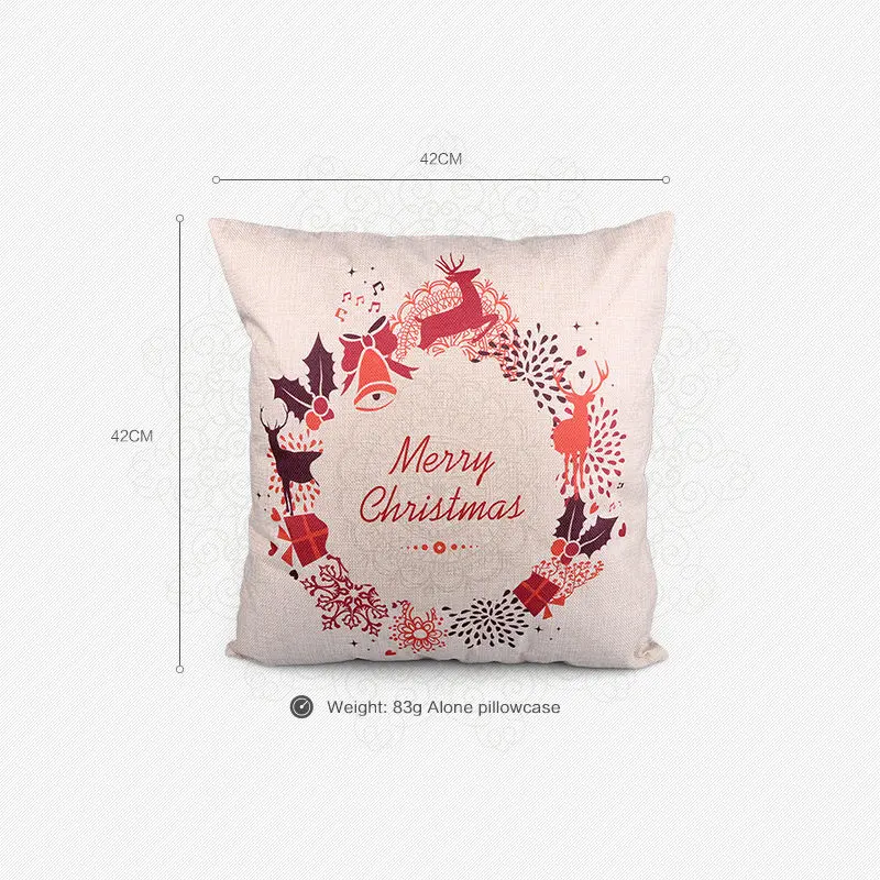 Новинка 2017 года Рождественский олень хлопок постельное белье Чехол для подушки
