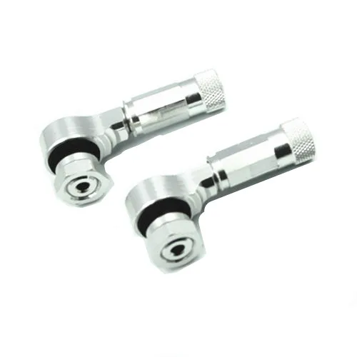 Universal CNC Wheel Tire Valve Stem Caps Motorbike Chopper Cruiser Touring Atv Silver For Honda Kawasaki Suzuki Yamaha | Автомобили и