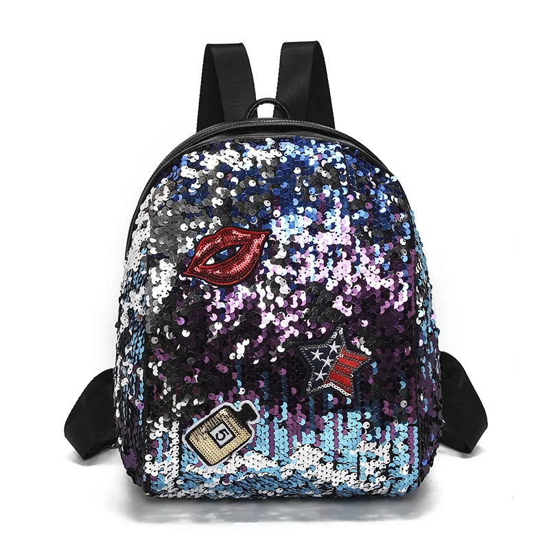 Новинка 2018 пайетка с узором сумка на оба плеча корейский однофункциональный