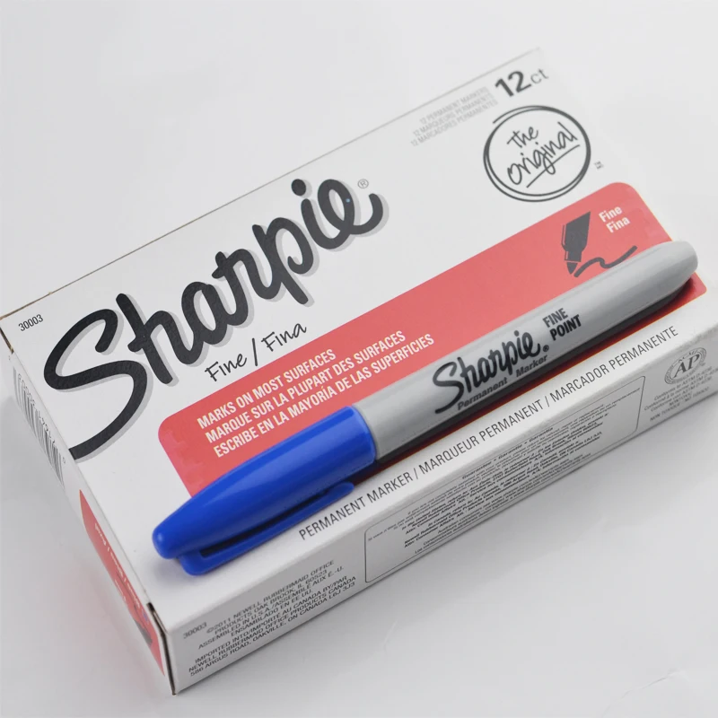 Sanford sharpie мелкая точка Перманентный маркер DIY ручка желтый черный красный и