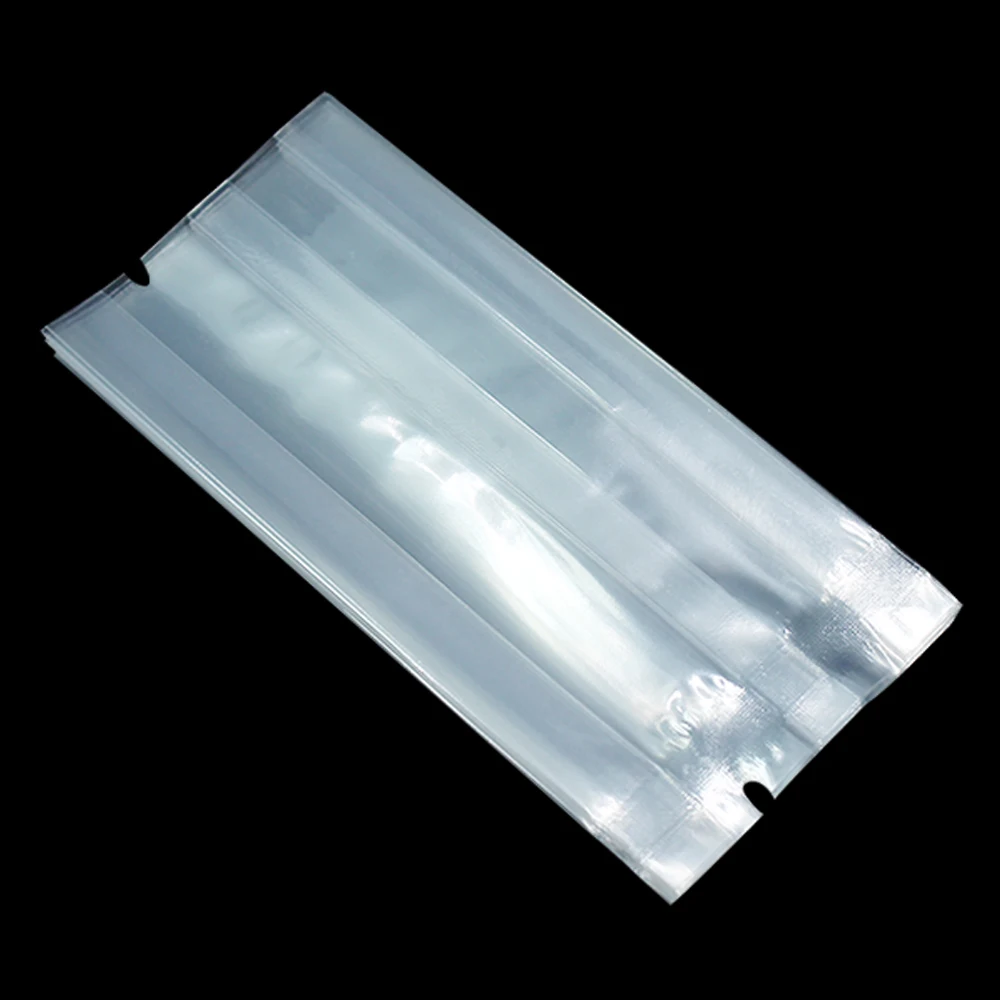 2500 шт./лот матовый/прозрачный открытый Топ боковая ластовица мешок пластиковый