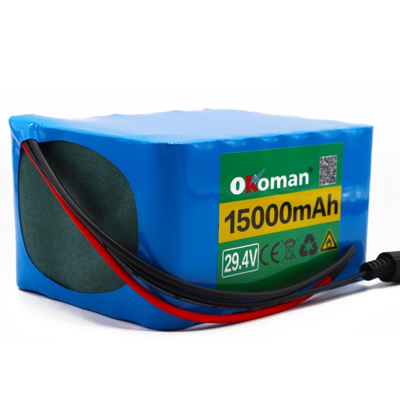 Okoman 7S5P 24 v 15Ah аккумулятор 250 w 29 4 V 15000 mAh литий ионный подходит для инвалидной
