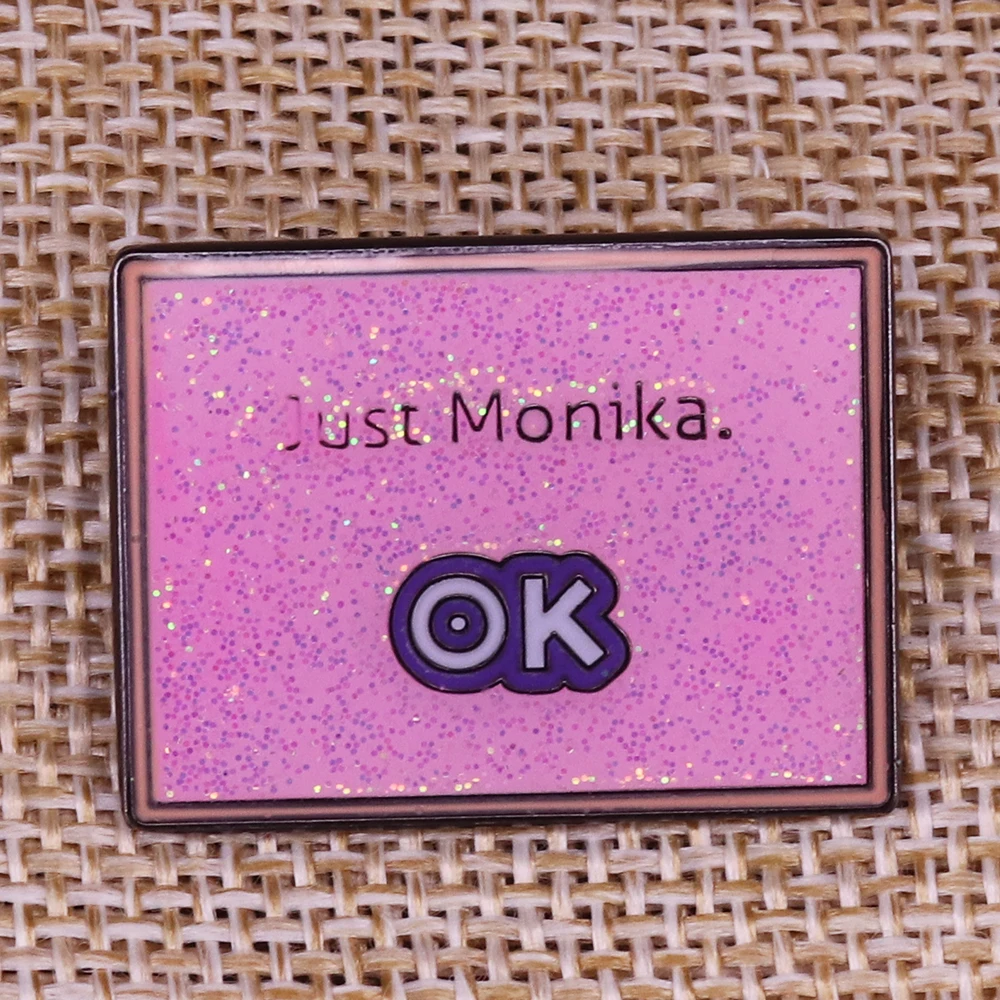 DDLC just Monika шпильки для девочек значок брошь|Булавки и значки| |