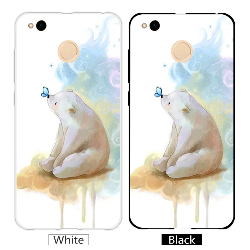 for Xiaomi Redmi 4X 4 X Case Silicone For Redmi4X xiomi 4x Black Cover 5.0 inch Phone Cute Animal Capa |