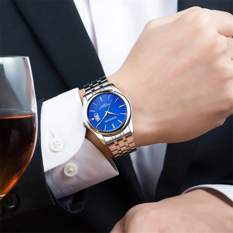 

Relogio Masculino 2019 Men's Watch Top Brand Luxury Steel Date Clock Male Business Watches For Men Casual Quartz Wrist Watch
