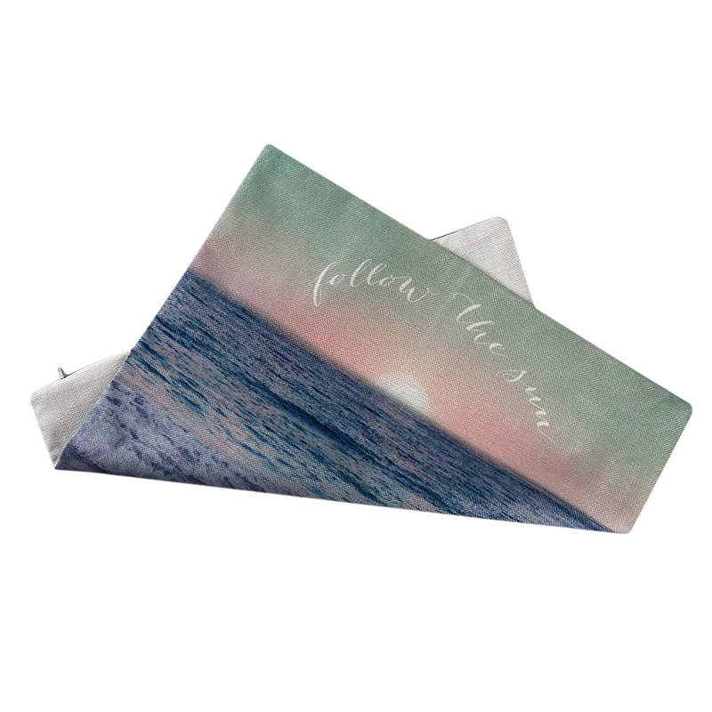Ocean Beach Series Linen Pillowcase Coast Scenery Home Textile Finished Living Room Bedroom Cushion Set Cover | Дом и сад