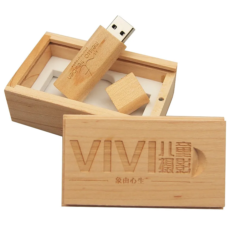 USB 2,0 с логотипом по индивидуальному заказу 10 шт. деревянная USB+ коробка USB флеш-накопитель 4 ГБ 8 ГБ 16 ГБ 32 ГБ флеш-накопитель карта памяти USB свадебные фото подарки
