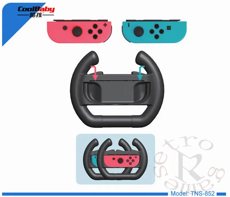2 шт. Joy Con рулевого колеса для Nintendo Switch контроллер NS сцепление гоночный руль ручка
