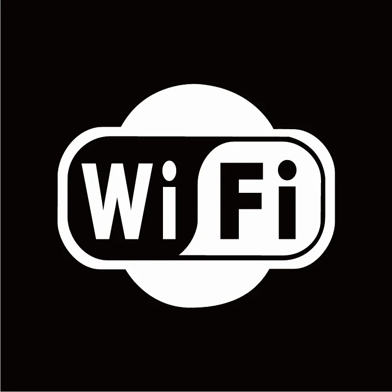 Wifi логотип бизнес украшение настенный стикер для магазина окно интернет WIFI