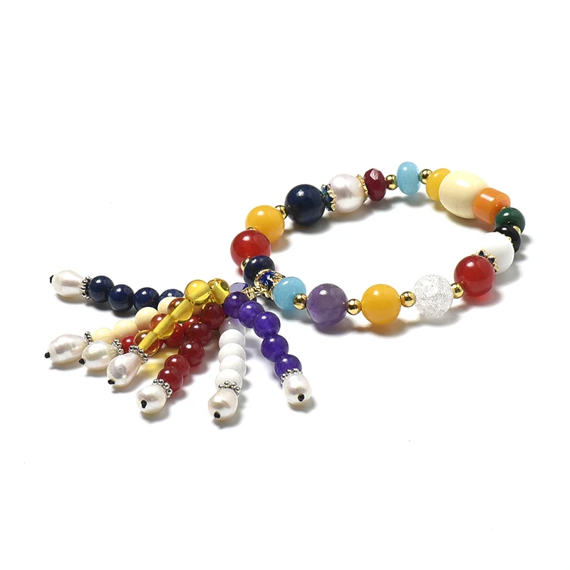 Выберите размер 62 мм разноцветные каменные бусы для изготовления ожерелья