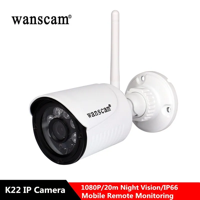 Wanscam K22 1080P WiFi ip-камера, уличная P2P CCTV, охранное наблюдение, 2.0MP инфракрасная IP66 водонепроницаемая камера, поддержка TF SD карты