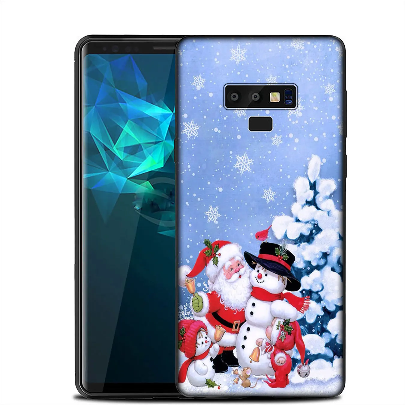 IYICAO New Year Christmas Soft Silicone Case for Samsung Galaxy A6 A9 A8 A7 2018 A3 A5 2016 2017 Note 9 8 10 Plus Lite |
