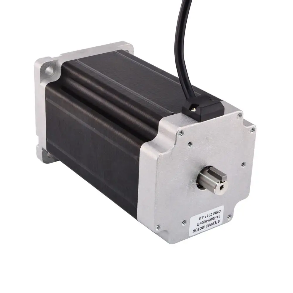 

Nema 34 Stepper Motor 13Nm(1841oz.in) Keyway Dual Shaft 86x86x150mm 5A 4-lead for CNC Kit/CNC Milling Machine