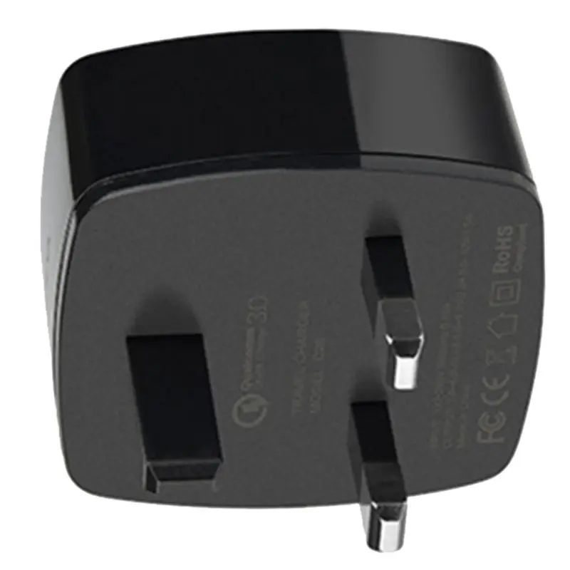 1 шт. QC3.0 компакт-дисков шаблон для быстрой зарядки с usb-портом, Зарядное устройство UK US/EU штекер настенный адаптер для зарядного устройства для iPhone samsung Xiaomi huawei мобильных телефонов