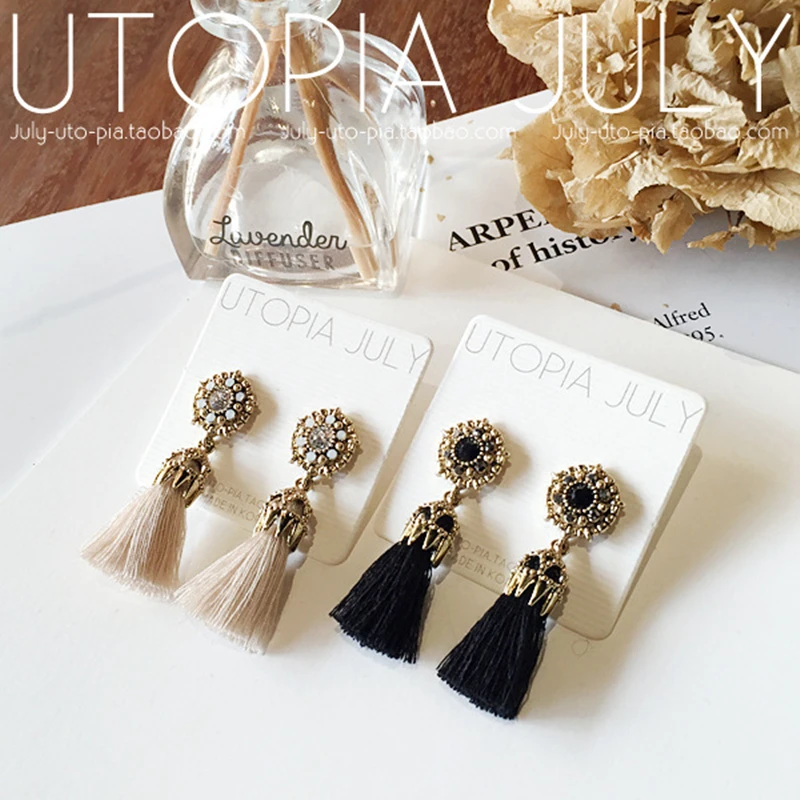 Новые женские серьги подвески с бахромой|tassel dangle earring|dangling earrings for womendangle drop earings |