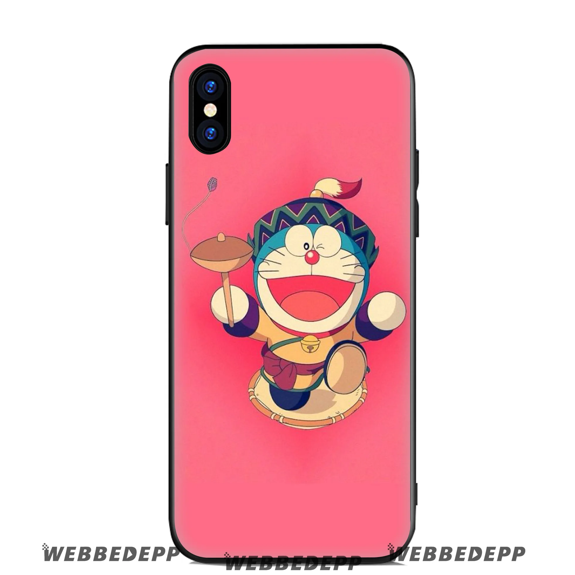 WEBBEDEPP Doraemon мультяшный Мягкий силиконовый чехол для Apple iPhone 11 Pro Xr Xs Max X или 10 8 7 6 6S Plus