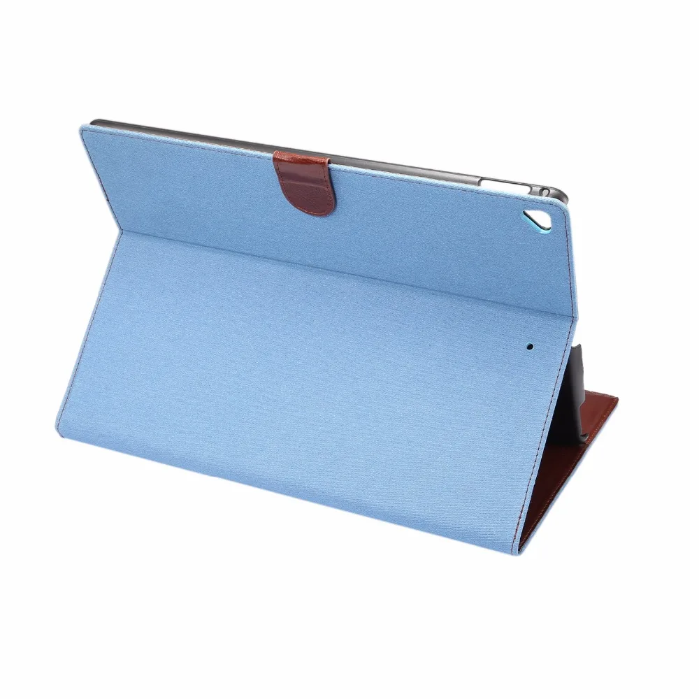 Для iPad Pro 12.9 &quot2015/2017 джинсовое Стиль PU кожа стоять фолиант флип чехол Smart Auto