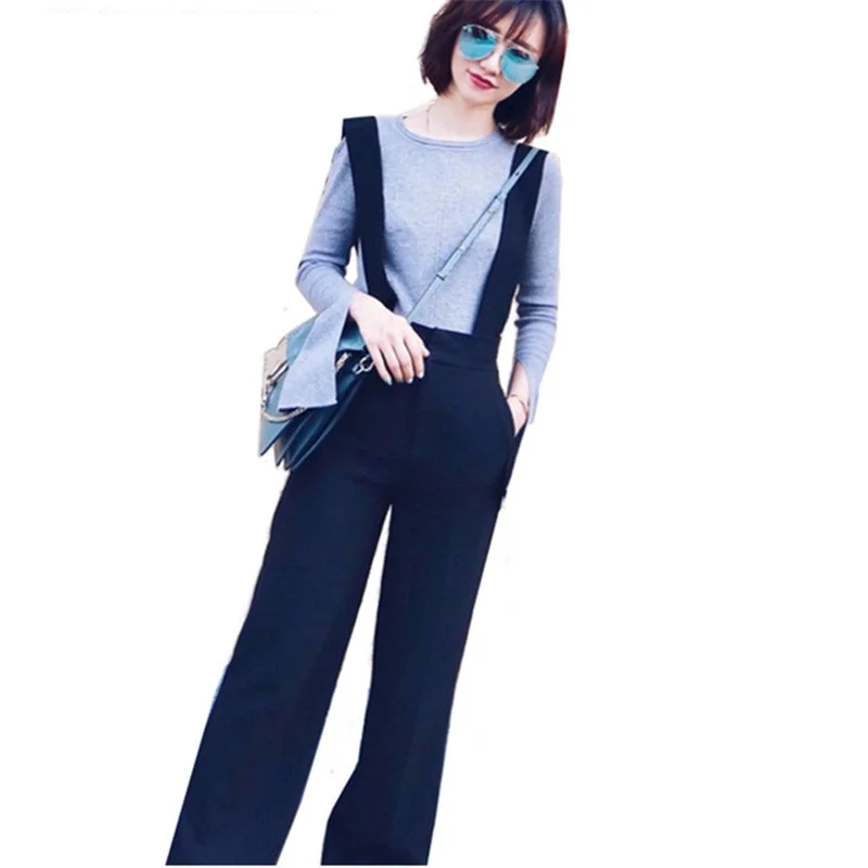 Весна лето 2020 новые женские широкие брюки со съемным ремешком повседневные