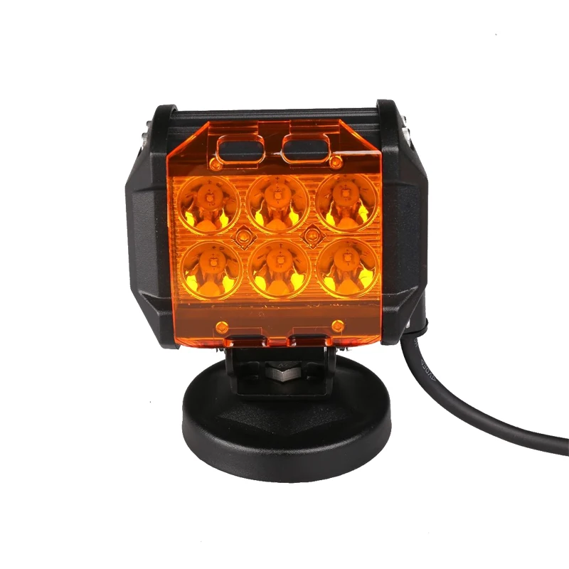 2 шт. желтый оснастки на LED свет работы бар пыленепроницаемый защитный чехол для 4