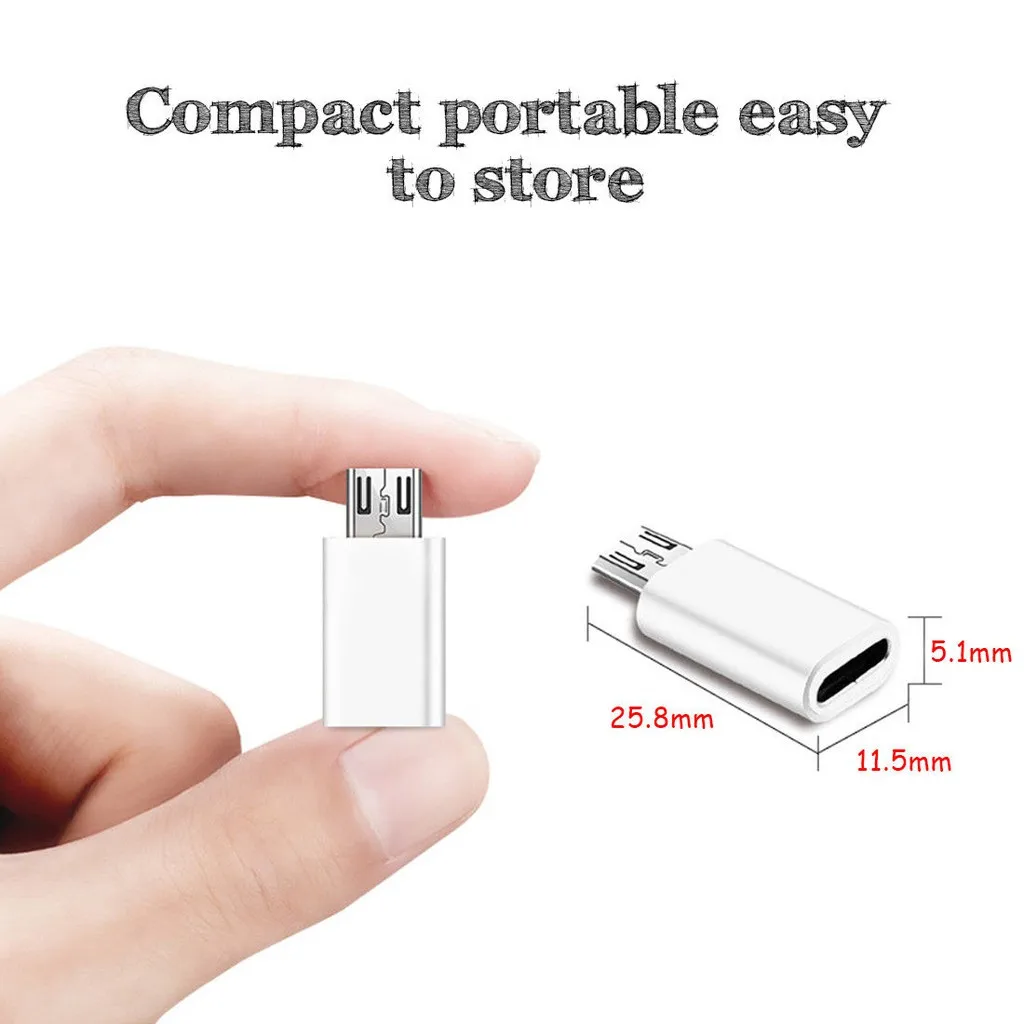Мини Micro USB Мужской к type C Женский Джек OTG адаптер конвертер Разъем для телефон