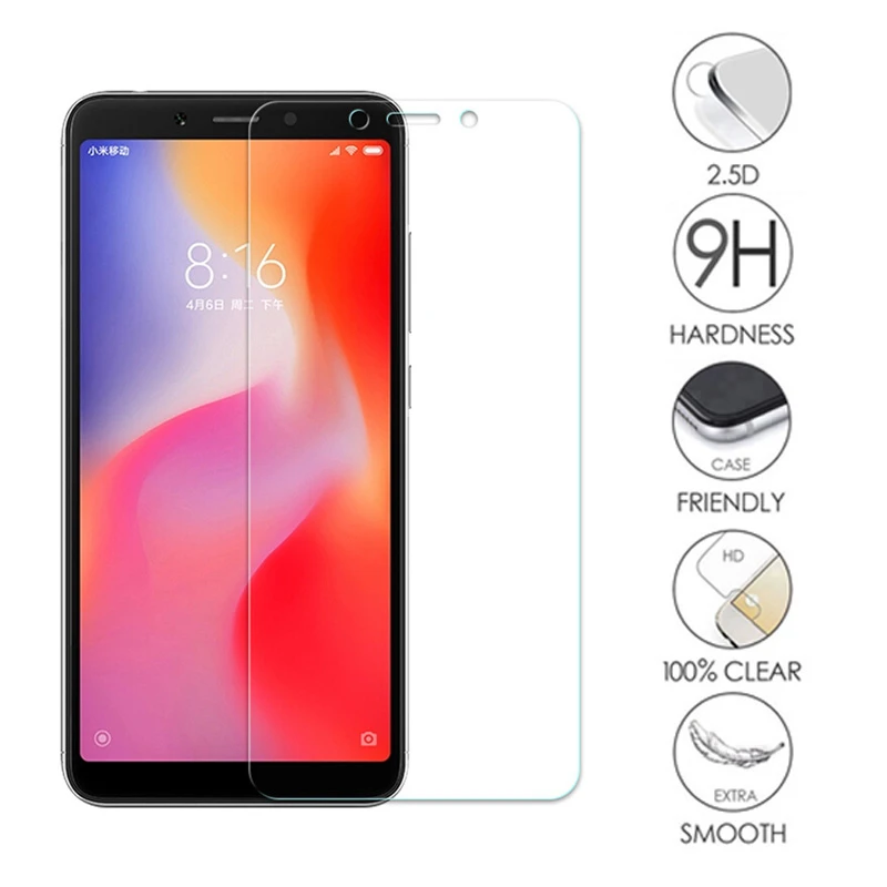HCZCI 2 шт для Xiaomi Redmi S2 6A 5A 4A Note 3 6 Pro Защитное стекло экрана Mi A2 lite Mi5 Mi4 Mi4C закаленное |