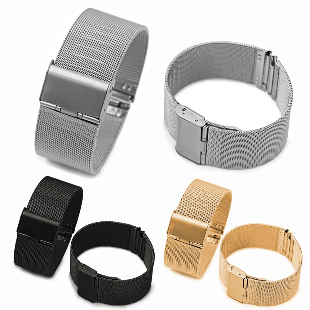 Ремешок для смарт часов из нержавеющей стали 23 мм 22 20 18 Huami Amazfit Bip GTS GTR 2 / Fitbit Versa2