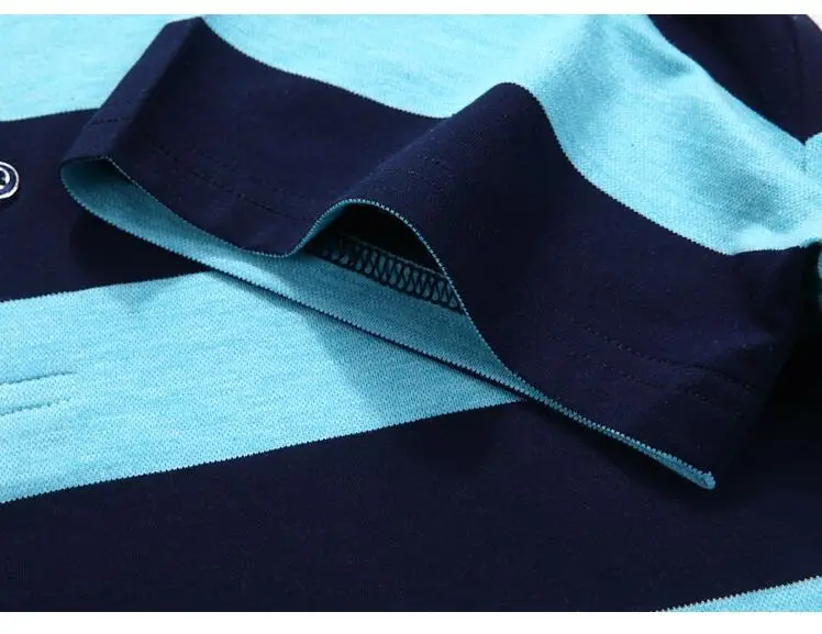 

Mens Polo Shirts 2020 New Fashion Men Tee Shirt Summer Striped Male Brand Clothing Short Sleeve Polos Casual Tops
