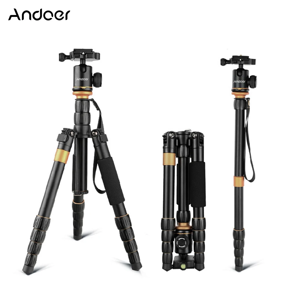 

Складной Съемный штатив Andoer, регулируемый штатив для цифровой камеры и видеокамеры для Canon Nikon Sony Panasonic DSLR