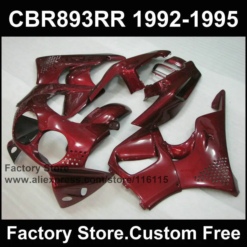 7 подарки мотор комплект обтекателей для HONDA CBR900RR 1992 1993 1994 1995 CBR 893RR 92 93 94 95 893 темно