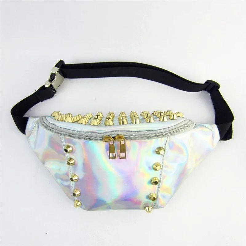 Поясная Сумка женская прозрачная с заклепками|bag fanny|waist bag fanny packfanny pack for women |