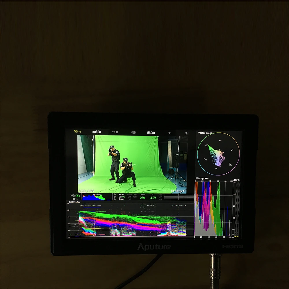 VS 5X профессиональный монитор SDI HDMI вход и выход формы волны вектороскоп с timecode