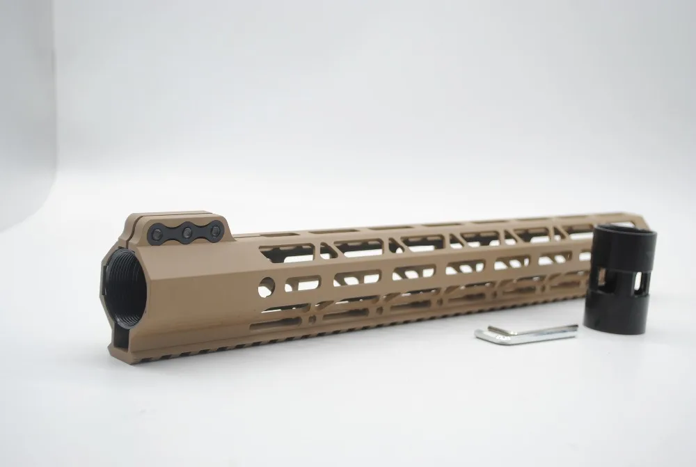 TriRock 15 ''inch M-lok Handguard рельсовый зажим стиль свободный поплавок Picatinny Mount System Fit